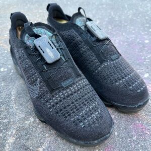 Size 9 - Nike Air VaporMax Flyknit 2020 Black Dark Gray CJ6740-002